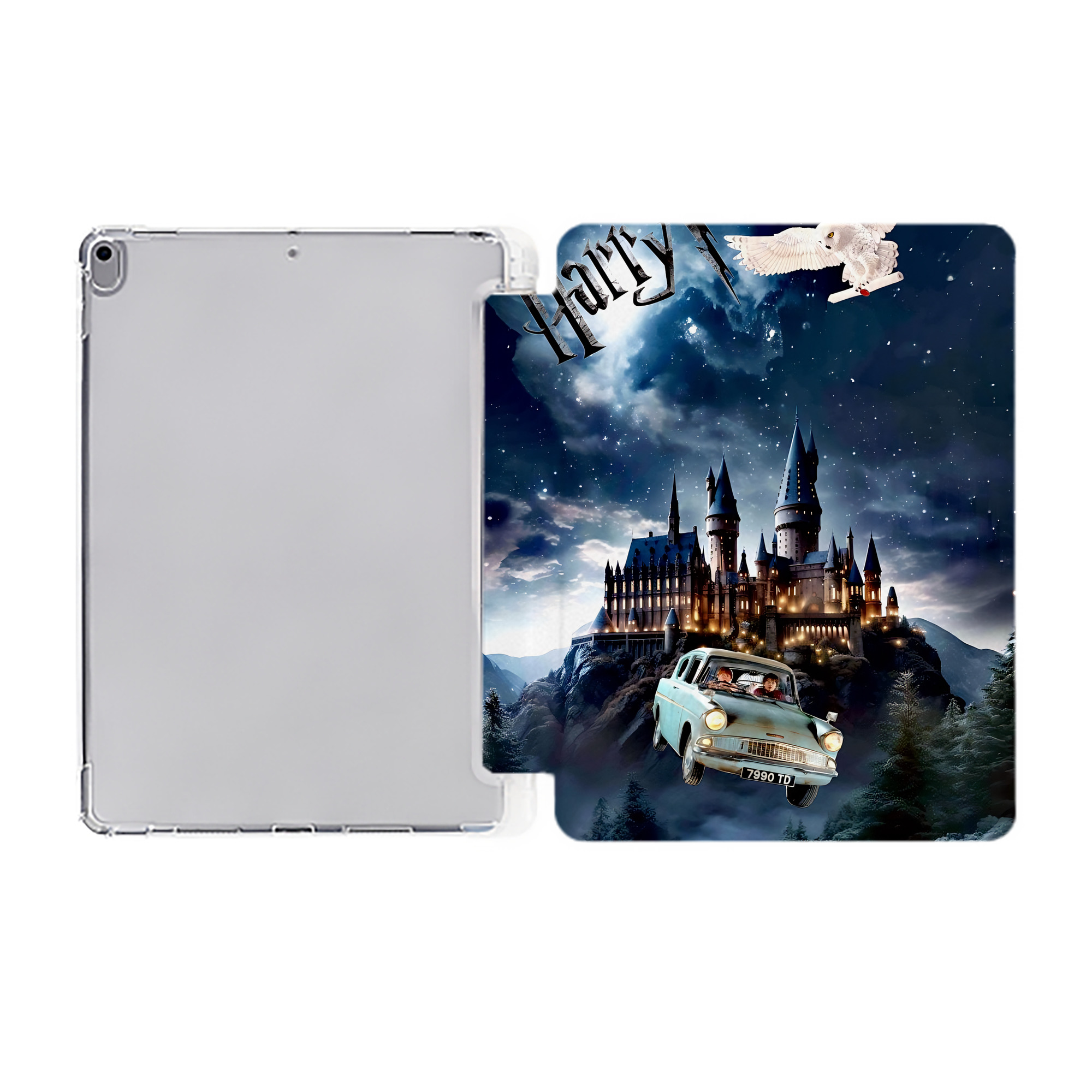 （画像用） Harry Potter ハリー・ポッターシリーズ IPad ケース ペン収納付き 三つ折りスタンド PUレザー×シリコン 対応機種9.5/10.5/10.9インチ